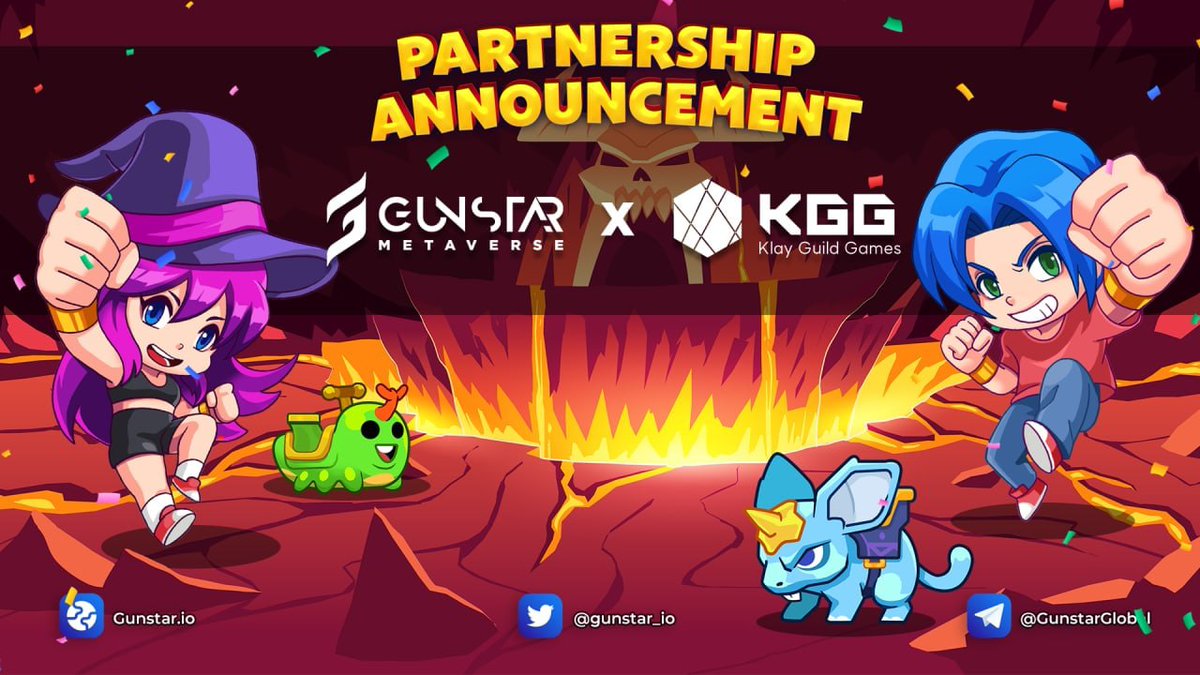 🎊 Introducing our latest partnership with <a href="/KlayGuildGames/">Klay Guild Games</a> - An innovative Blockchain Game Guild and Community in Korea .

👉 Details: blog.gunstar.io/gunstar-metave…

#Gunstar #Metaverse #RaidBoss #JourneyToSaveStarWorld #Gamefi $GSTS $GSC #PlayAndEarn #FreeToPlay #NFTs #Web3