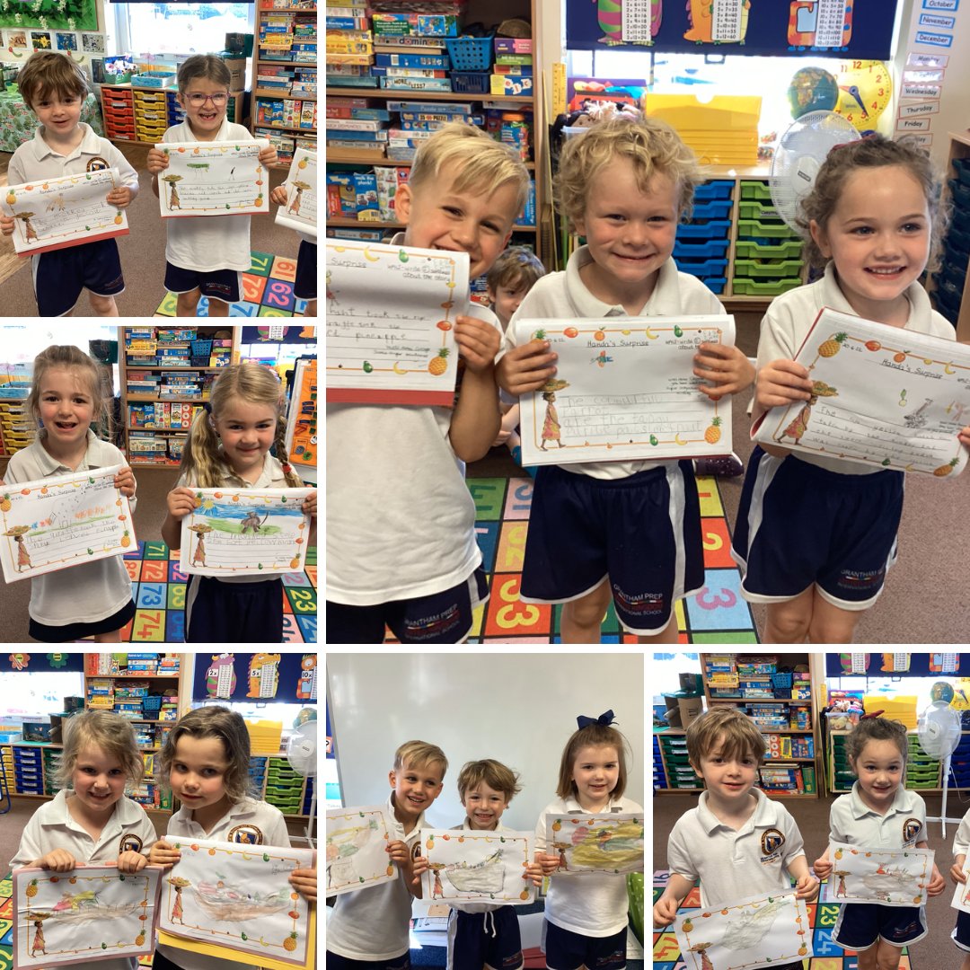 tgps_school's tweet photo. Friday Fun! Reception here retelling the story of Handa's Surprise 📚
#Reception #GranthamPrep https://t.co/KR0ah0IxPZ