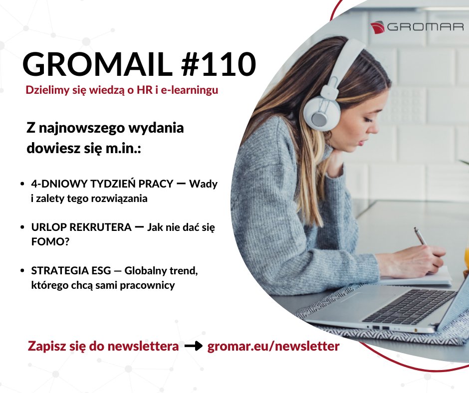 GroMarEu's tweet photo. Najnowszy #newsletter GROMAIL już w skrzynkach subskrybentów! 🔥
To cotygodniowa, skondensowana dawka wiedzy o najnowszych trendach z branży #HR, #elearning i nowoczesnych technologii w edukacji.
Brzmi interesująco? 😊
Zapisz się tutaj ⬇
https://t.co/P33sw5XIdL https://t.co/XHq5hklQZh