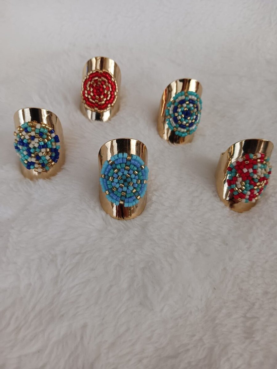limoniquedesign's tweet photo. Excited to share the latest addition to my #etsy shop: Miyuki Handmade Rings, Adjustable 24 K gold plated over bronze. https://t.co/y9Izf02zZT #yes #unisexadults #no #brass #oval #round #multicolor #evilblue #dropring https://t.co/0EGPHOv0z8