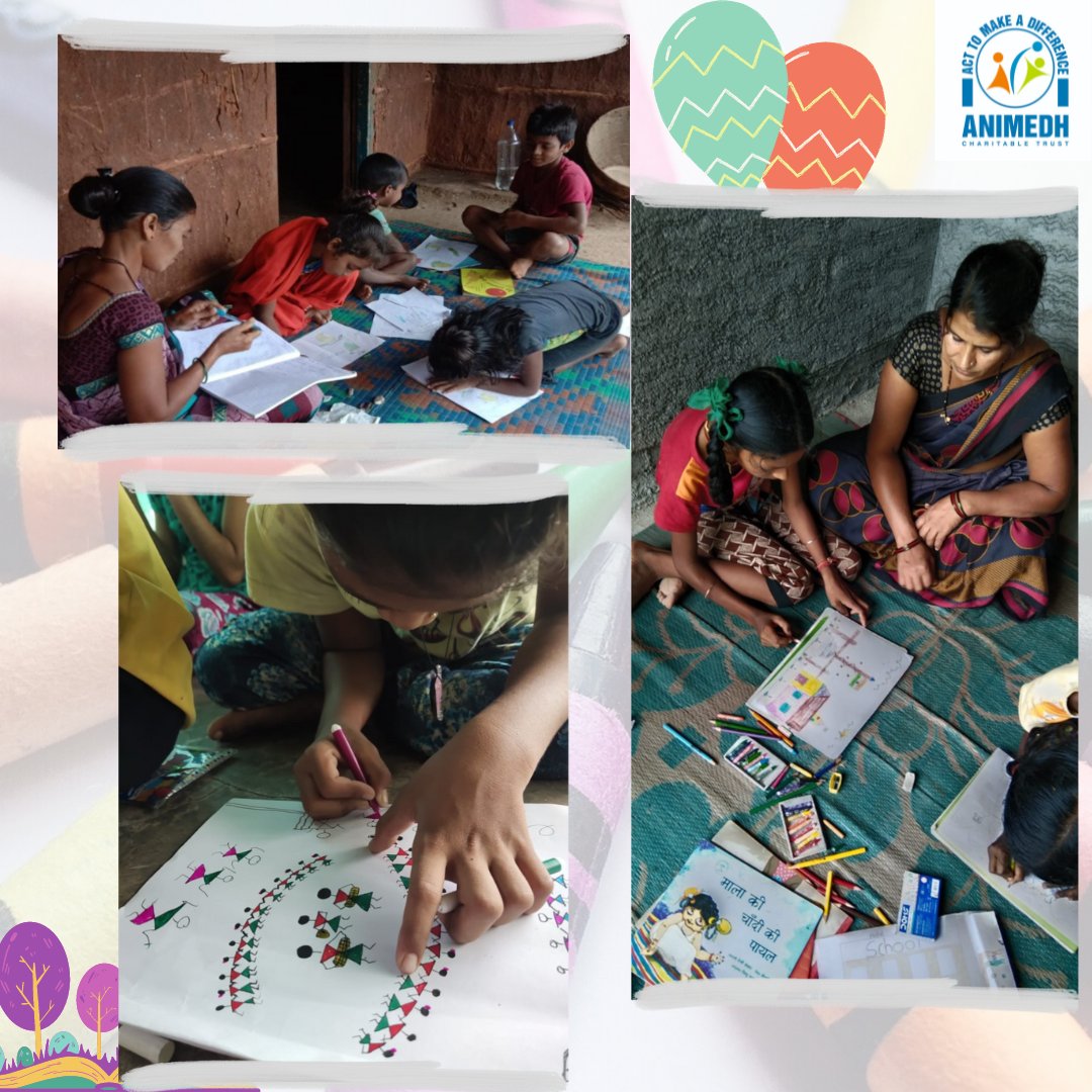 ANIMEDHTrust's tweet photo. At our #DNH project #mehek, we conducted a Storybook activity, where children tell a story through drawing. We encourage parents to be part of this activity, and help student narrate their stories through drawing. Be a part of their #story by #donatenow
#acttomakeadifference https://t.co/GAtMBPrUxQ
