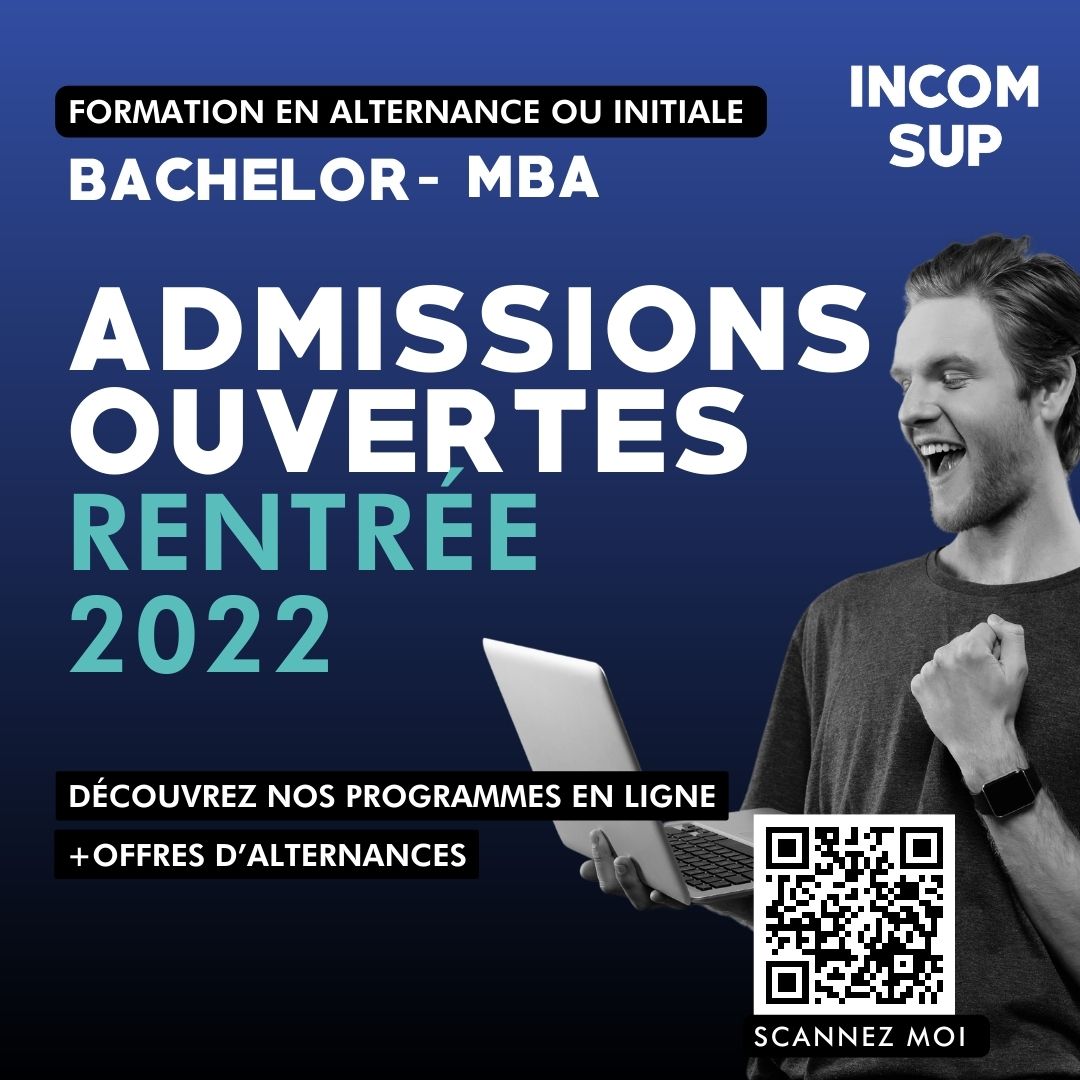 Incomsup's tweet photo. De retour de vacances, pas de panique, vous pouvez toujours vous inscrire à INCOMSUP.#alternance #MBA #bachelor #commerce #MarketingDigital #Mindset #INCOMSUP https://t.co/srh24KJwFc