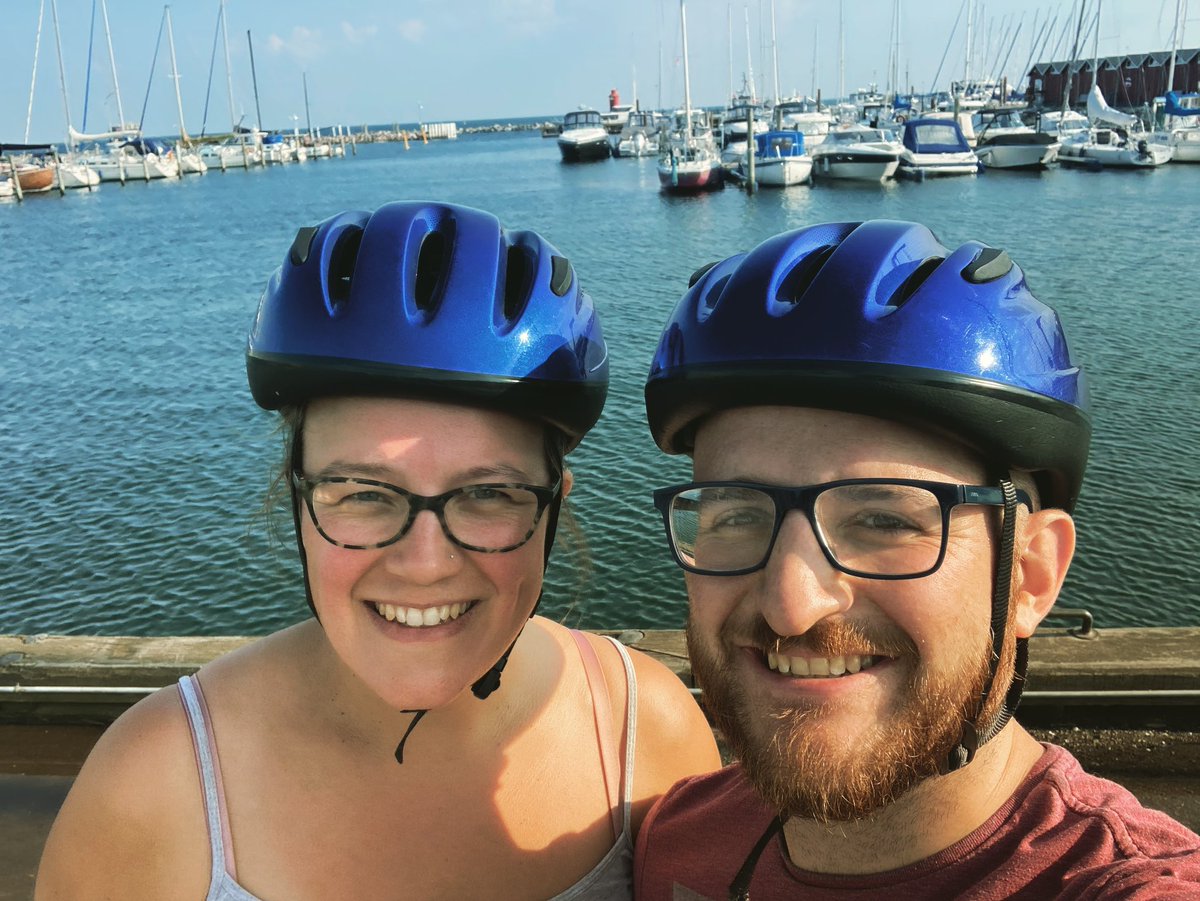 KeirWallerPR's tweet photo. First time on a bike in about 5 years, first time abroad for 2! Also worked out how to paddle board! #denmarklife https://t.co/EH9bwaNi16