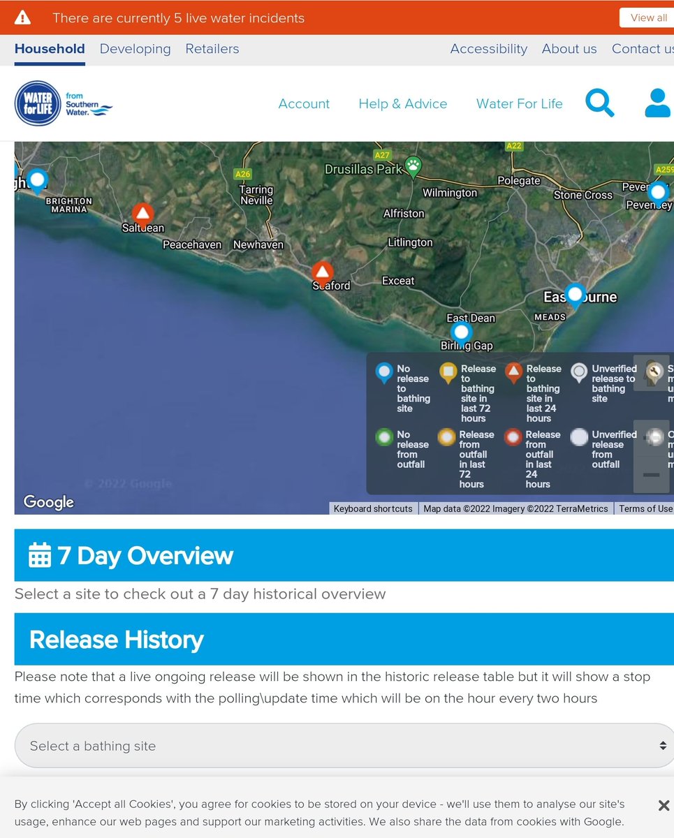 sussex_bythesea's tweet photo. Has anyone seen a response from @SouthernWater to the video of yesterday's Sewage release #seaford #splashpoint? @sascampaigns @craddock1970 @JamesMacCleary @sussex_express @brightonargus unsafe to swim https://t.co/2bQSfeUAg2