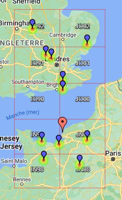 F1CBC's tweet photo. RSGB Contest QSO Map 1.3GHz UKAC for F1CBC 
#Hamr #HamRadio #UKAC #NAC #1296Mhz #QRP #16Aug22 #Statics #Noise #QRN #VeryWeakSignals #VeryPoorConditions #QRTBeforeTheEnd 
https://t.co/PB1bzYgXK9 https://t.co/BauGZ2dIAM