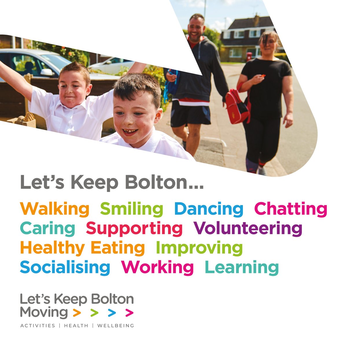 KeepBoltonMovin's tweet photo. In case you haven't noticed, we've changed a little bit. Formerly @SportinBolton, we're now #KeepBoltonMoving! We're here to support and encourage you, the people of #Bolton, to make a positive change in your lives by moving more. https://t.co/zSDVfMWfVA