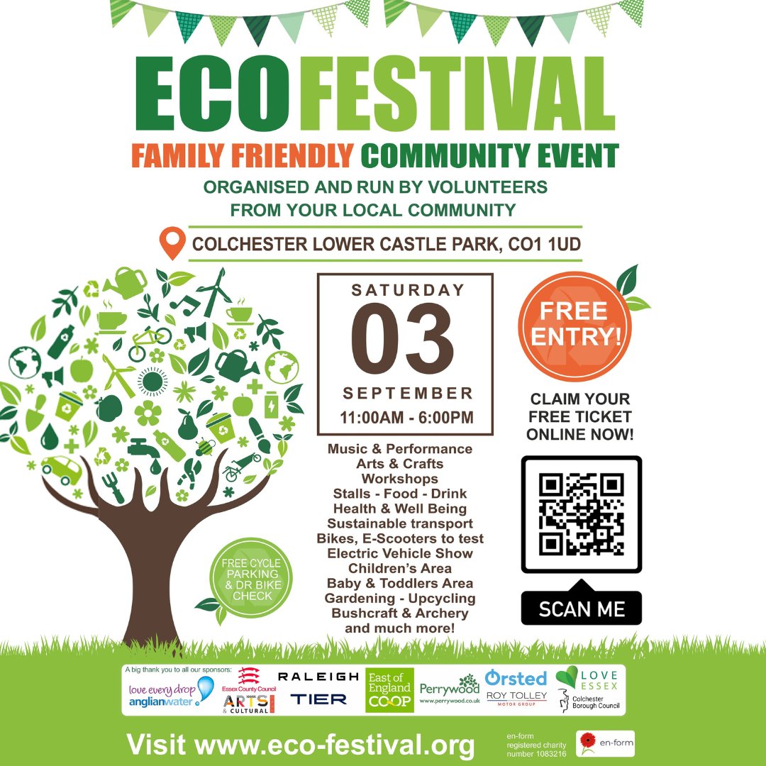 The Eco-Festival is a FREE festival for our community to come together, be entertained, take part in and discover ways of doing things more sustainably. On Saturday 03 September be inspired, learn, network and discover how we can create positive social environmental change. 🌎