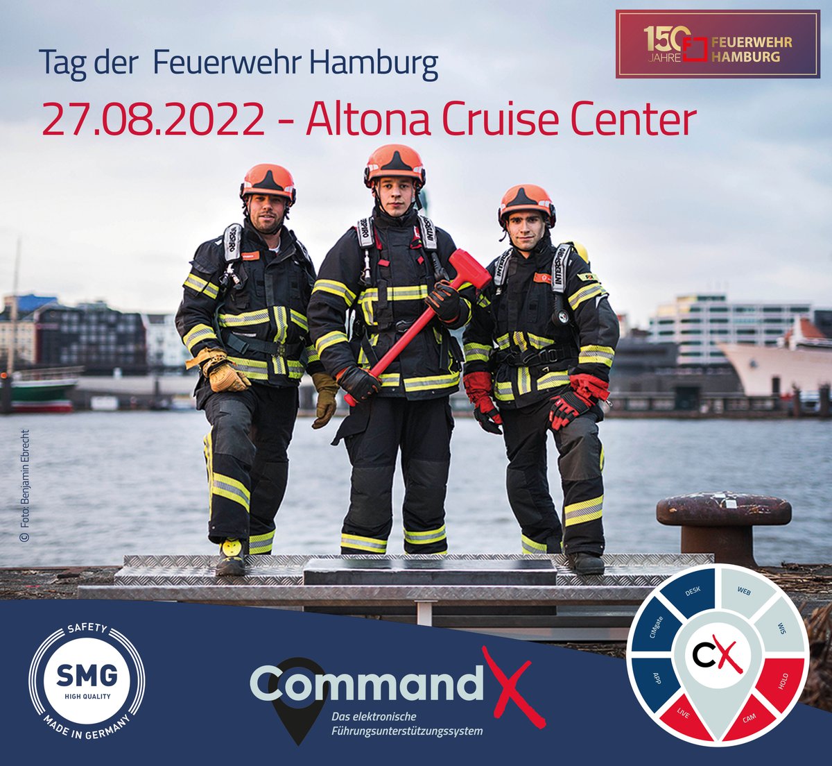 EurocommandGmbH's tweet photo. Die @FeuerwehrHH wird 150 und feiert das. Noch 10 Tage bis zum Tag der Feuerwehr Hamburg. Ein highlight ist der Wettkampf "Toughest Firefighter Alive". Wir freuen uns, euch bei uns am Stand im Cruise Center Altona zu begrüßen.
#eurocommand #commandx #hamburg #tagderfeuerwehrHH https://t.co/RgjmKIGL7I