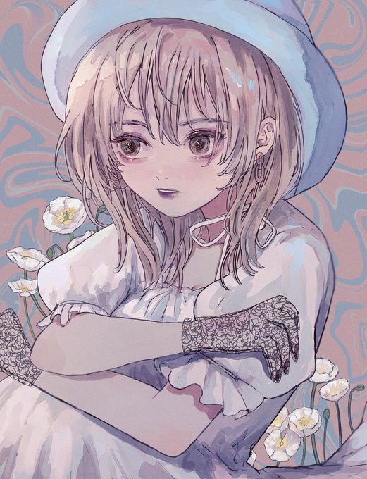 「brown hair lace」 illustration images(Latest)