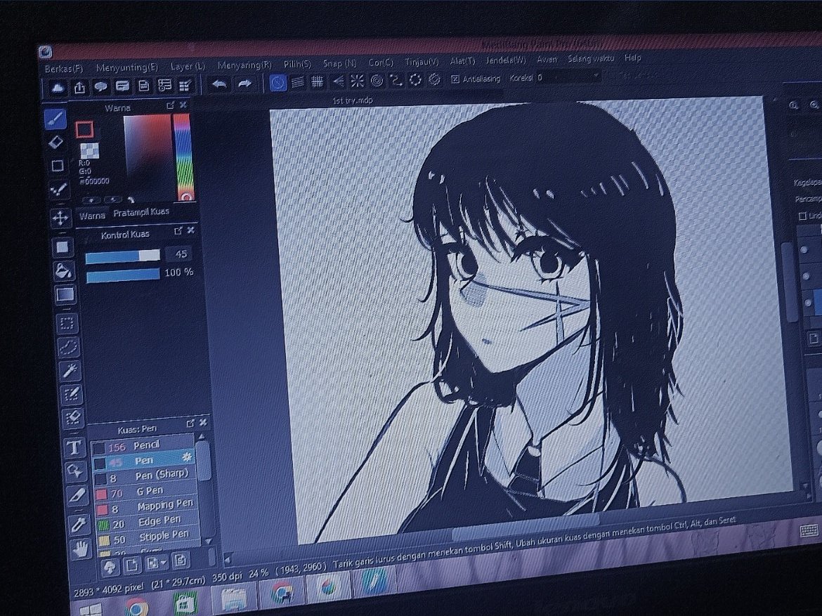 ssaakiii_'s tweet photo. I'm done (-"-;) 
. 
. 
. 
#mitaka_asa #chainsawman #anime #FANART #drawing https://t.co/hKsF2fx4CG