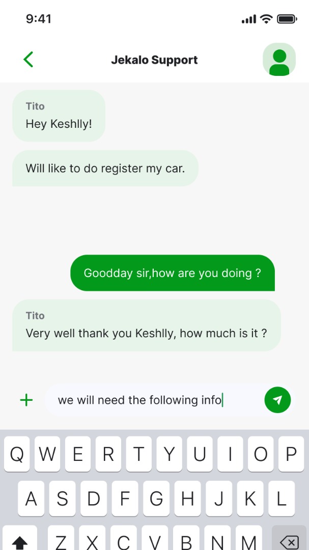 Did you know that you can chat with our customer care team using the Jekalo app. 

Download it ahead of time for quick replies when you need help urgently.

Carpool, vehicle particulars, registration of fleet vehicle, towing and fixing of car. Available on Playstore and App store