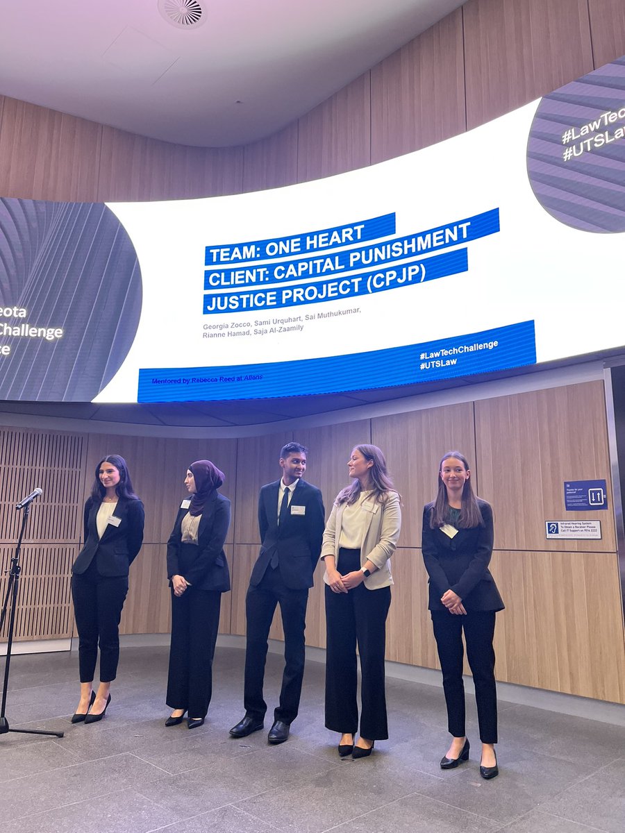 lesleyhitchens's tweet photo. First team up tonight. Excited to see the app they have produced. #lawtechchallenge @UTSLaw https://t.co/M5lccC2Qwj