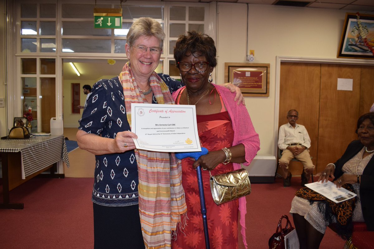 Our elders were honoured with certificates of appreciation. Brilliant event at the India Centre Cardiff Congratulations on 75th Anniversary @rcccymru @BHMWales @BHCymru365