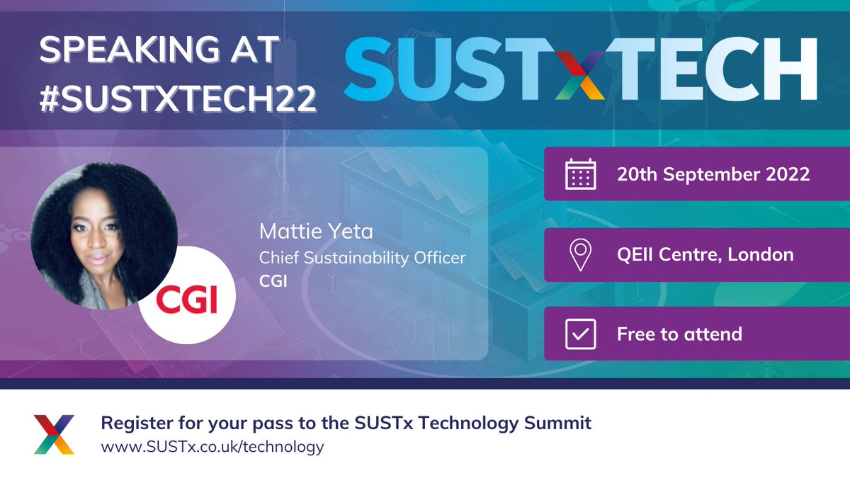SUSTxCommunity's tweet photo. 📣 SPEAKER ANNOUNCEMENT 📣
We are delighted to announce that Mattie Yeta will be speaking at #SUSTxTech22.
View the full agenda: https://t.co/fKdekVsL7N
#SustainableTechnology #NetZero #NetZeroStrategy #Sustainability https://t.co/eKlCiXOnjk