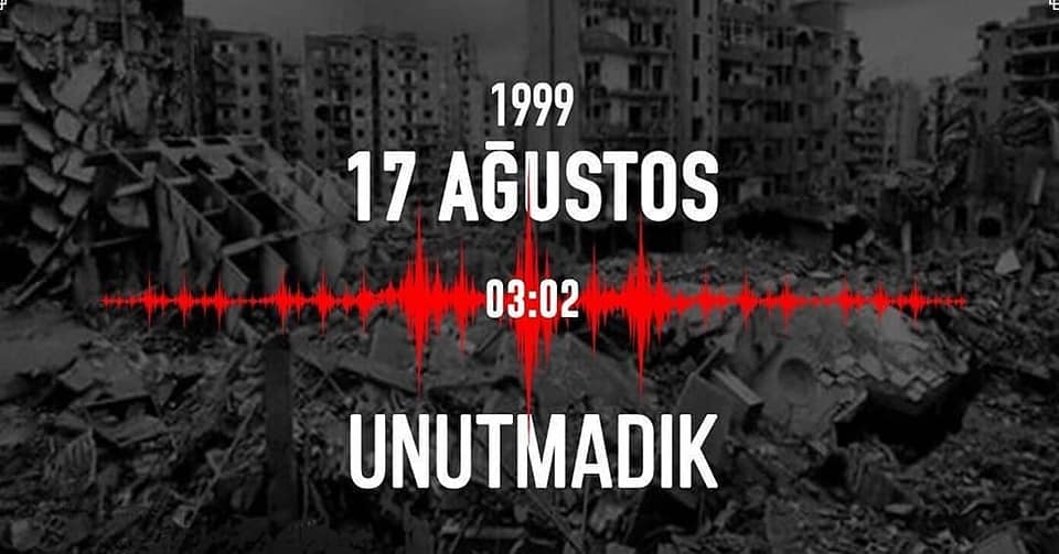 17 Ağustos 1999 Marmara depreminde hayatını kaybedenleri rahmet ve saygıyla anıyoruz..
#17ağustos1999 #marmaradepremi #depremdeğiltedbirsizliköldürür #unutmadıkunutmayacağız