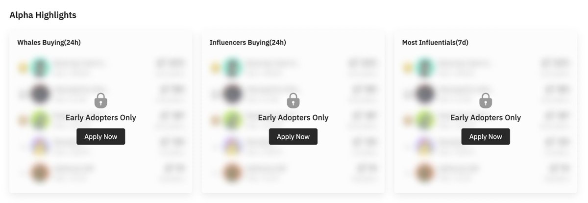 📢Alpha Highlights Closed Beta for Early Adopters📢

🐳Track Whales FOMO 
🎯Explore Influencers FAVOR
🔥Discover Influential Collections 

Reply with your ETH address to join the first allowlist 🥳
🔗bulletime.xyz/explore

#NFTs #NFTGiveaway #NFTCommunity