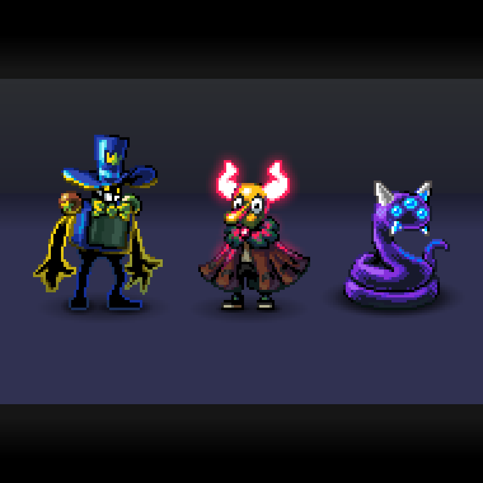 a few characters but sprites (part 1)

#pixelart