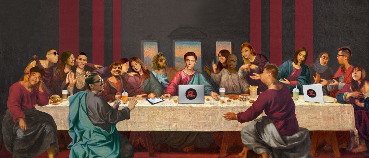 RunTheChain9000's tweet photo. Asked our design team to photoshop a photo that includes all of our digital nomad colleagues, this is what they made... Gotta love a good troll 🤣
@RunTheChain #RunTheChain 
#NFT #Metaverse https://t.co/d4q3IcZI3V