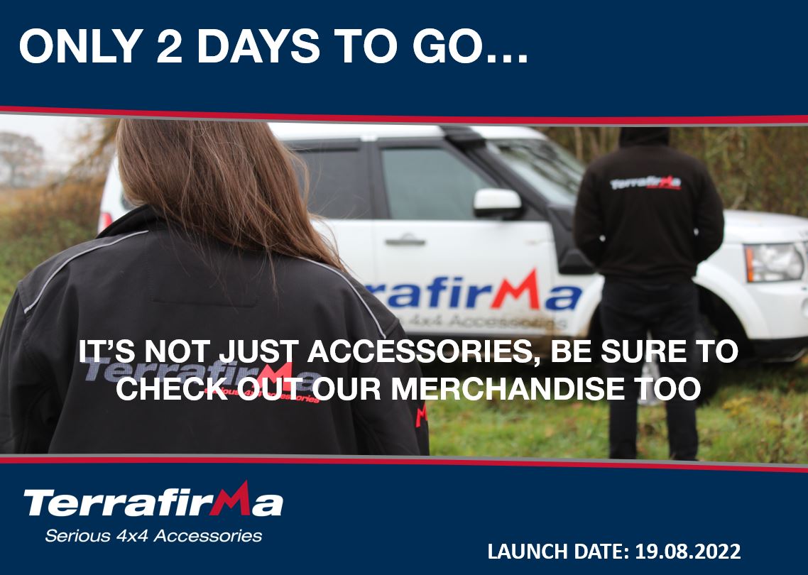 2 Days to go… ⏱

Happy hump day, we’re halfway there 🎉

#terrafirma4x4 #automotiveaftermarket #landrover #offroad #newcatalogue #allmakes4x4 #checkitout #terrafirma #landroverandjaguar #new #countdown