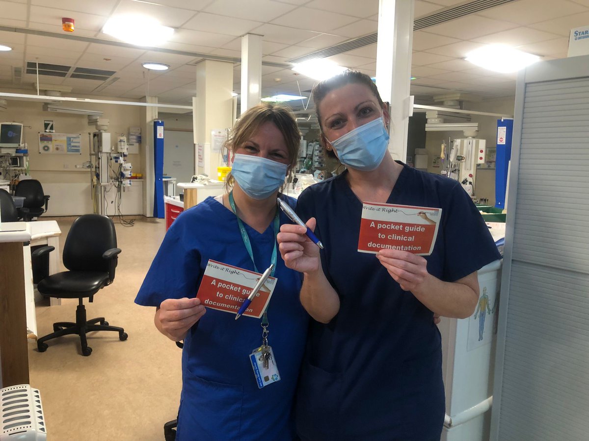 TGICFTSaferCare's tweet photo. Fantastic engagement across ACU and ITU. Utilising their pocket guides to perfect their documentation. Keep up the great work. #SpotlightOn #Recordkeeping #writeitright #makeitlegible https://t.co/tDmQA03jg3