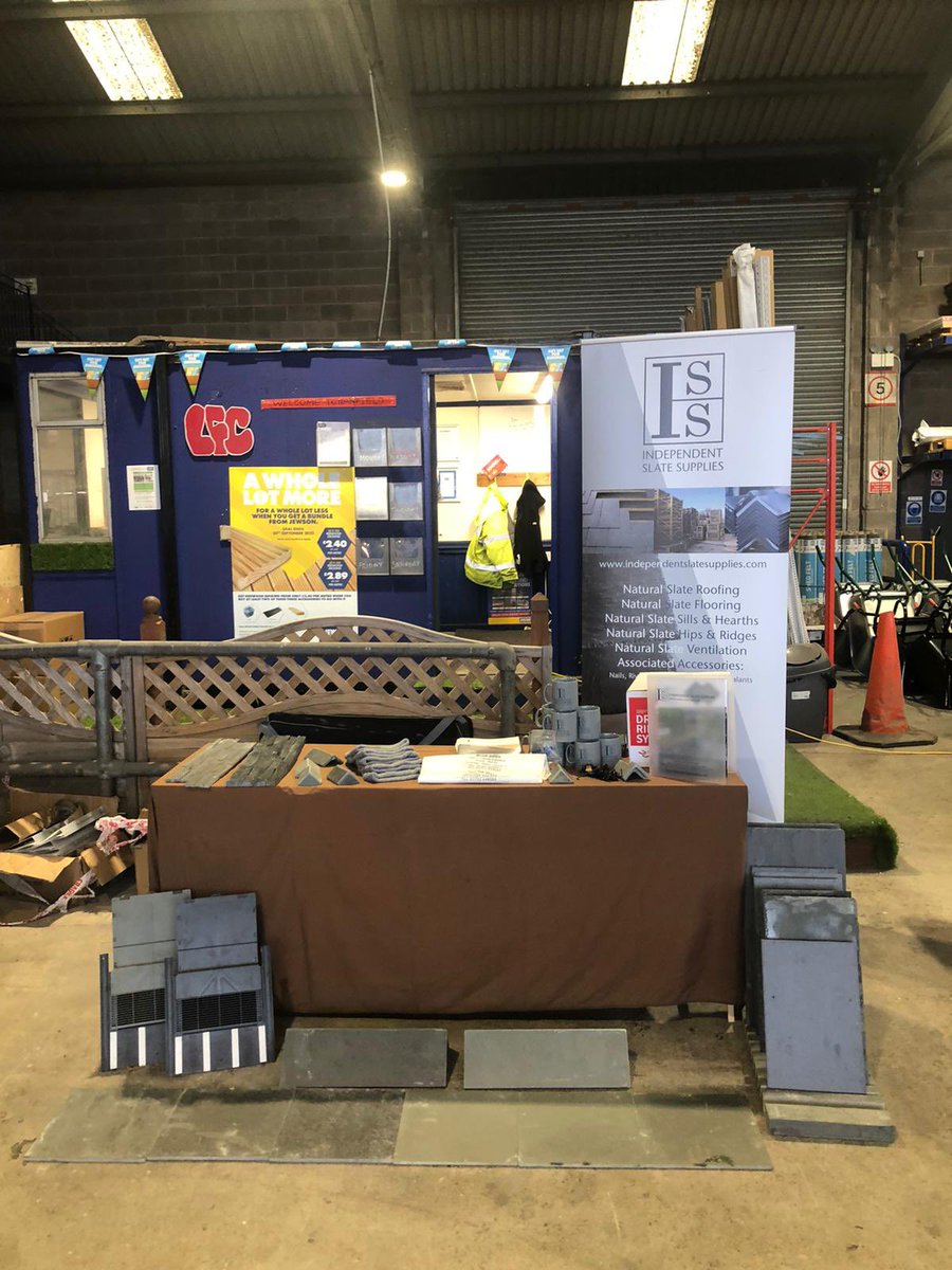 indeslates's tweet photo. Trade morning set up at @Jewson Buckley, come along between 8am and 2pm! https://t.co/nJGM10u75q