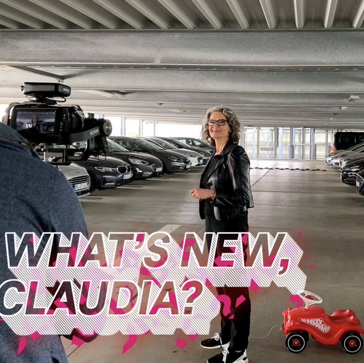 Verena Fulde (@vrenely01) on Twitter photo Was macht @claudianemat, Vorstand <a href="/deutschetelekom/">Deutsche Telekom</a>, mit dem Bobby Car im Parkhaus? Sie erklärt augenzwinkernd das automatisierte Parken. Wir testen es gerade zusammen mit BMW. Wie es funktioniert zeigt die Innovations-Chefin in diesem Video telekom.com/de/konzern/det… Was macht @claudianemat, Vorstand <a href="/deutschetelekom/">Deutsche Telekom</a>, mit dem Bobby Car im Parkhaus? Sie erklärt augenzwinkernd das automatisierte Parken. Wir testen es gerade zusammen mit BMW. Wie es funktioniert zeigt die Innovations-Chefin in diesem Video telekom.com/de/konzern/det…