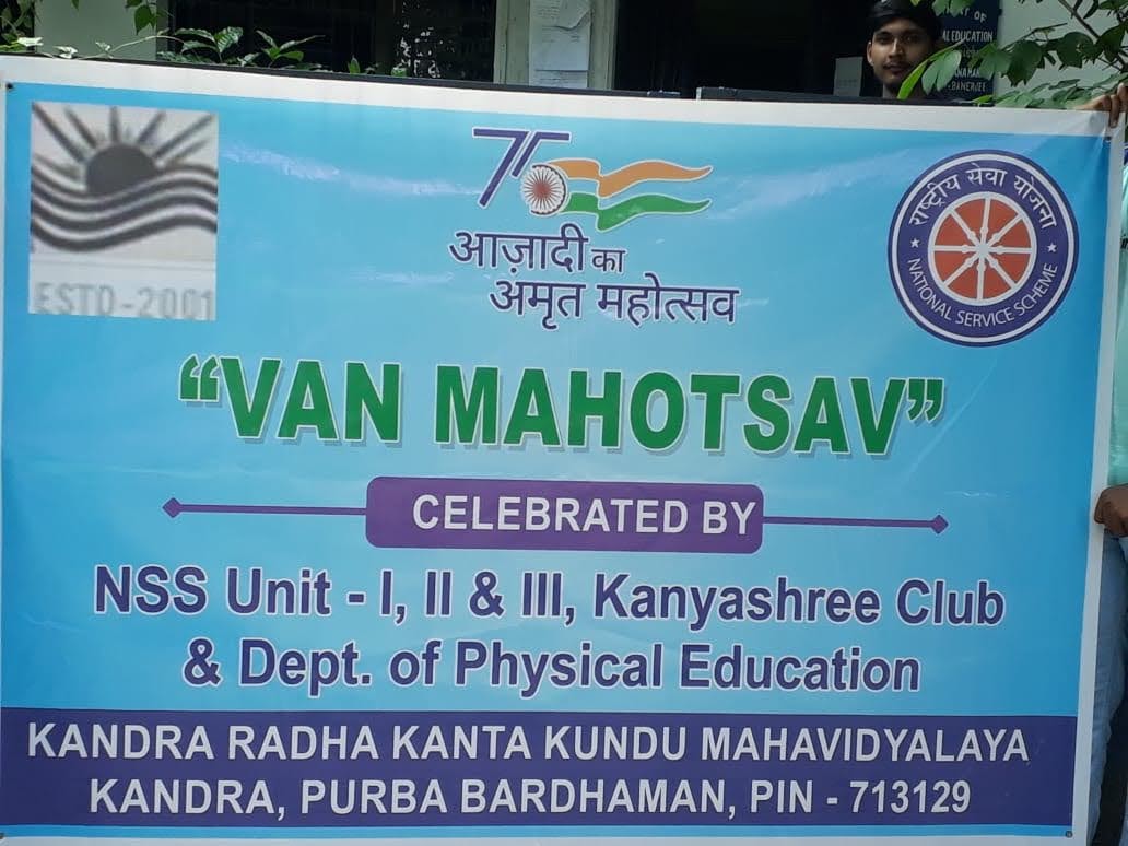 NssKanta's tweet photo. Celebration of Van Mahotsav (tree plantation programme) within college premises. This programme was organised by NSS Unit 1, 2 and 3, Kanyashree Club and Dept. of Physical Education, Kandra Radha Kanta Kundu Mahavidyalaya.
@_NSSIndia 
@rdnss_kolkata 
@_nssbu https://t.co/QKkDcECqMi