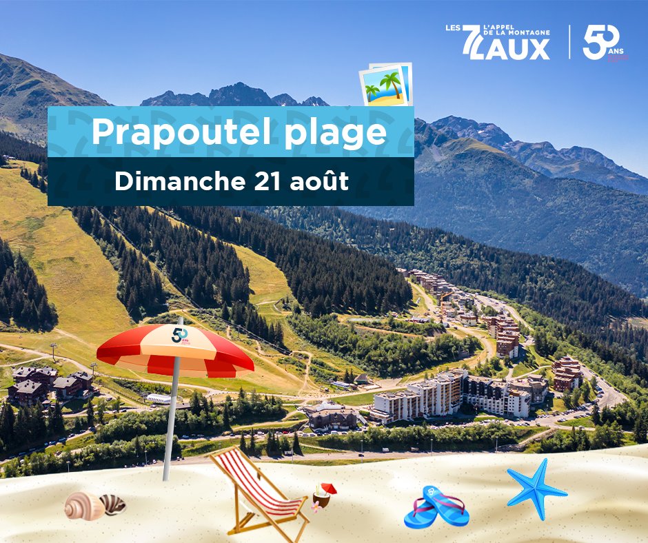 [⛰️PRAPOUTEL PLAGE - 21 AOUT 🏖️]

Ce dimanche, on sort les serviettes et les parasols, la station se transforme en Copacabana le temps d'une journée 🌞

Sculpture sur sable, brach tennis, Jokari, concours de château de sable, bouée géante et pleins d'autres activités !
