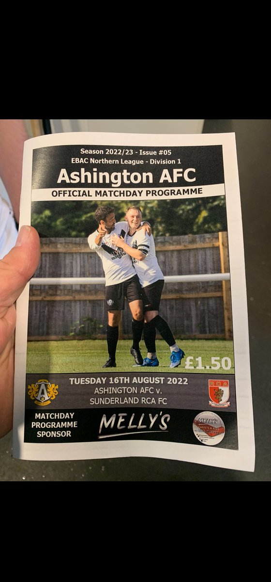 Ta1kingTurf's tweet photo. Proud to sponsor our local team @Ashington_FC matchday programme for the 22/23 season
#colliers
#MELLYS
โซ๏ธโช๏ธ https://t.co/RCIIOYFjxy