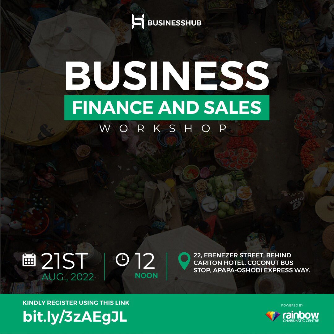 rainbowccng's tweet photo. Are you planing to start a business? Are you confused on what to sell, whom to sell to and where to sell? 

Join a team of business professionals as we discuss choice of businesses, ROI and more business opportunities.

Register here:
https://t.co/h9WkZpi2NF https://t.co/12s41ysuxi