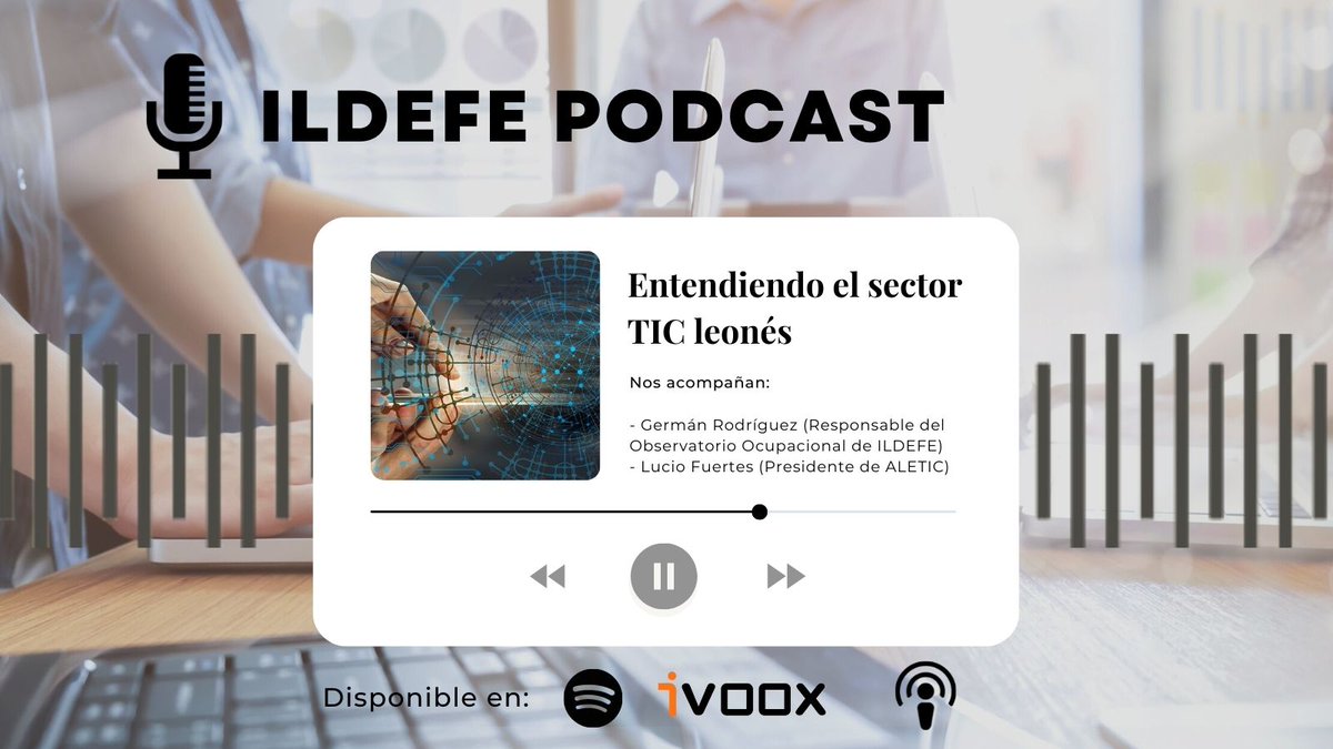 Ildefe's tweet photo. 📣¿Conoces el sector #TIC de #LeónEsp?
En este episodio de ILDEFE #podcast, hablamos con @germanmaria (@Ildefe) y @LucioFuertes (@AleticLeon) sobre un tejido empresarial en expansión en León que demanda #talento para desarrollar sus proyectos
@LeonAyto #TalentoLeon https://t.co/57eUK3Ojud