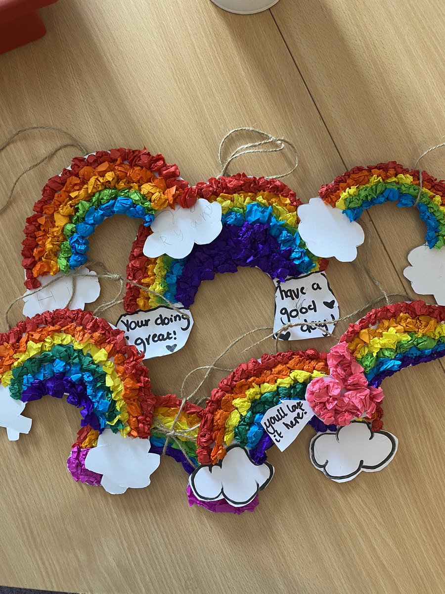 kmorrowRQT's tweet photo. And we’re back! 🌈 S2 wider achievement craft started off the term by creating welcome messages to give to the new S1, spreading kindness and positivity is our theme this year! ✌🏻 https://t.co/4ktqeBvjwy