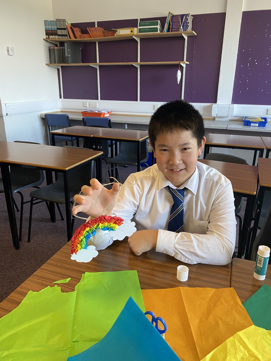 kmorrowRQT's tweet photo. And we’re back! 🌈 S2 wider achievement craft started off the term by creating welcome messages to give to the new S1, spreading kindness and positivity is our theme this year! ✌🏻 https://t.co/4ktqeBvjwy