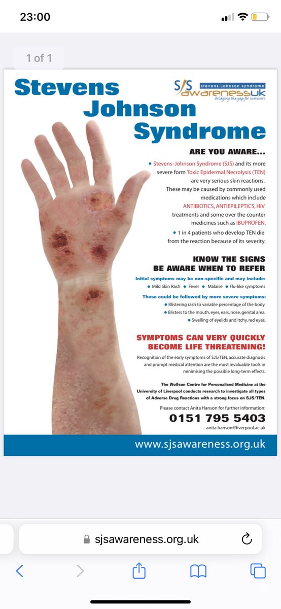 August is SJS Awareness! Do you know the signs? #acutederm #dermatology #nursing #emergencymedicine