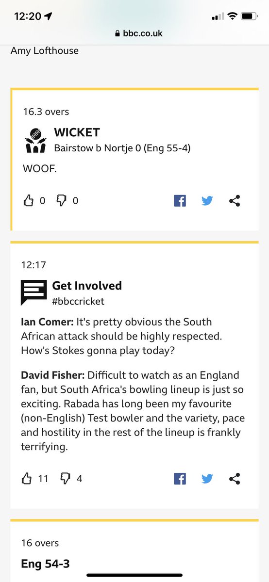 Paulothewolf63's tweet photo. @skysports Commentators curse #ENGvSA https://t.co/3psGdj2rzr
