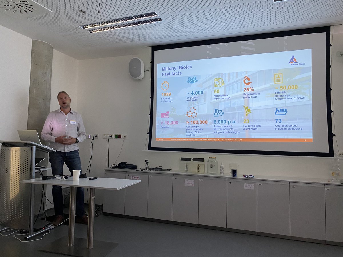 PavelTomancak's tweet photo. New name, new look, same great #UltraMicroscope #Blaze and associated comprehensive solutions for tissue clearing. @miltenyibiotec #LISH22 https://t.co/nvBvyq6oAs