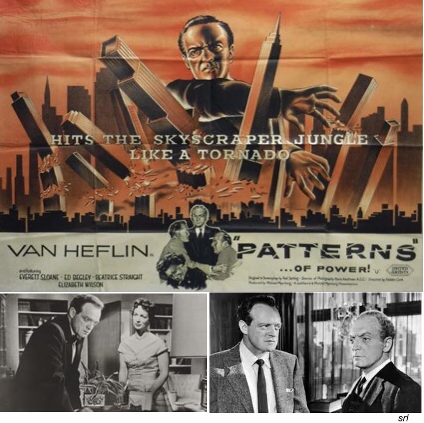 SaveRedlandLibr's tweet photo. 10:40am TODAY on @TalkingPicsTV
The 1956 #Drama film🎥 “Patterns” (aka “Patterns of Power”) directed by #FielderCook & written by #RodSerling and based on his 1955 television play
🌟#VanHeflin #EverettSloane #EdBegley #BeatriceStraight #ElizabethWilson #JoannaRoos https://t.co/pkclILQElD