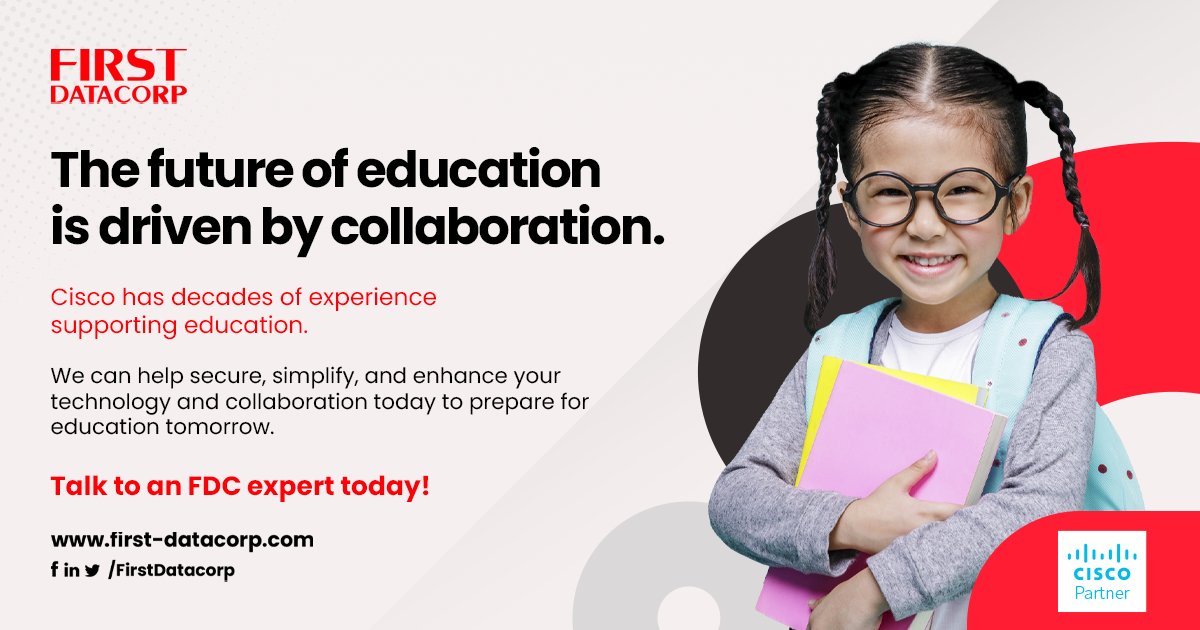 FirstDatacorp's tweet photo. Start building your #hybrid learning environment today! Let us help you get started today so you can focus on what matters most—educating the next generation. https://t.co/5dzSvWFtEB