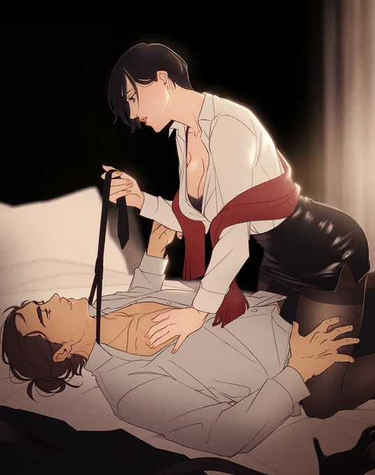 eremika after a long day at the office request from ko-fi  thank you for the support! 