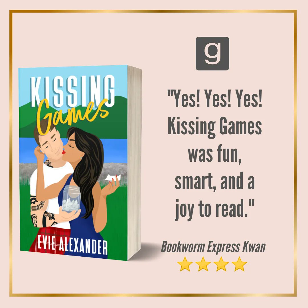 evie_author's tweet photo. Latest review of Kissing Games
#kissinggames #newnovel #romanticcomedy #bookreview #kinlochseries #readitnow #preorder #mynextbook https://t.co/mvo5KM5ZtE