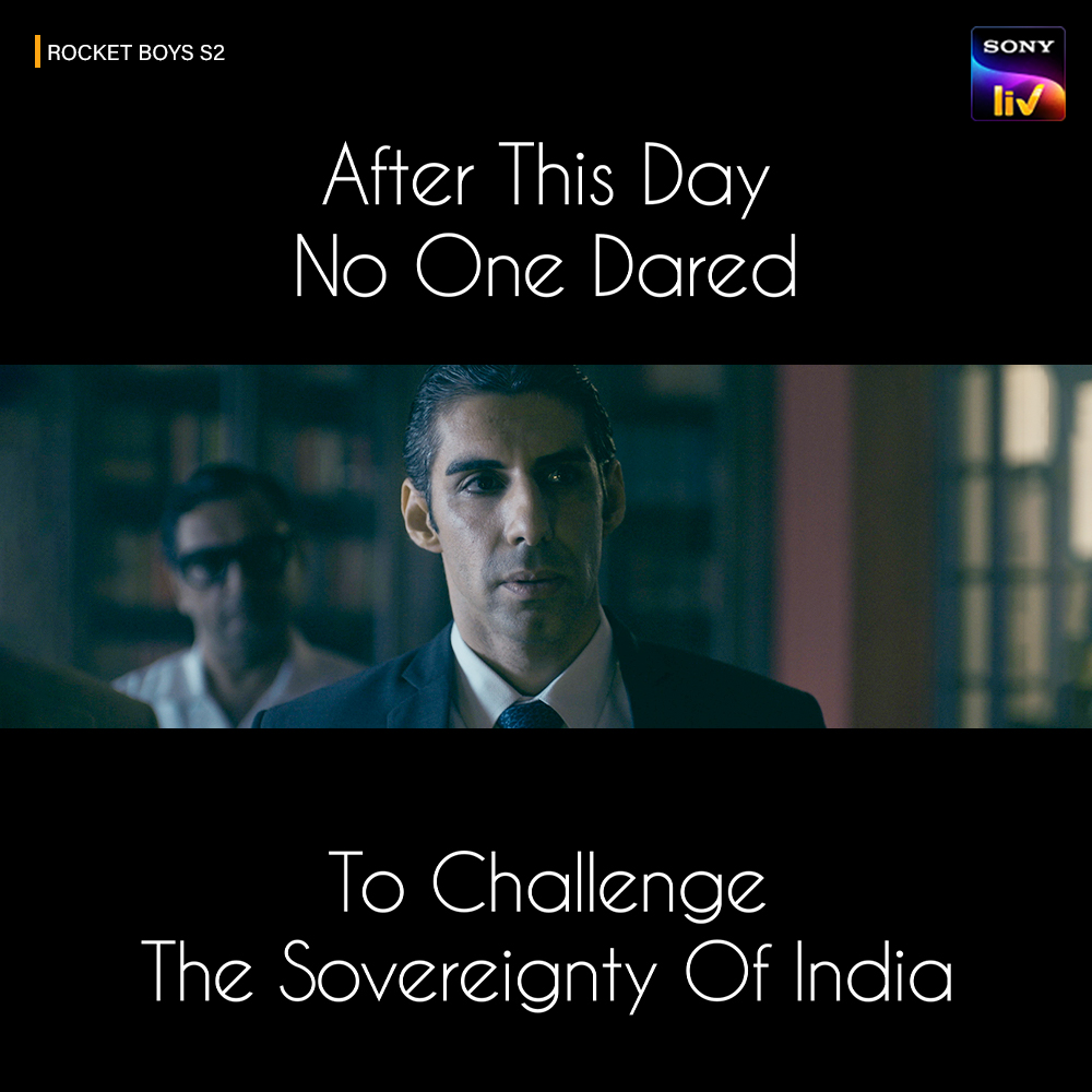 SonyLIV's tweet photo. Their bravery and vision took India to greater heights. Decades later, their story unfolds.

Watch #RocketBoysS2, streaming soon only on #SonyLIV

#RocketBoysOnSonyLIV https://t.co/AFt97am6ZS