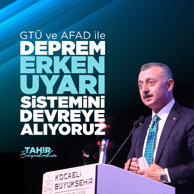tahirbuyukakin's tweet photo. #GTÜ ve #AFAD ile yürüttüğümüz projeyle Türkiye genelinde deprem erken uyarı sisteminin altyapısını ilk kez #Kocaeli'de kuruyor, deprem uyarı ve acil müdahale sistemini devreye alıyoruz. 

@GtuEduTr @AFADBaskanlik