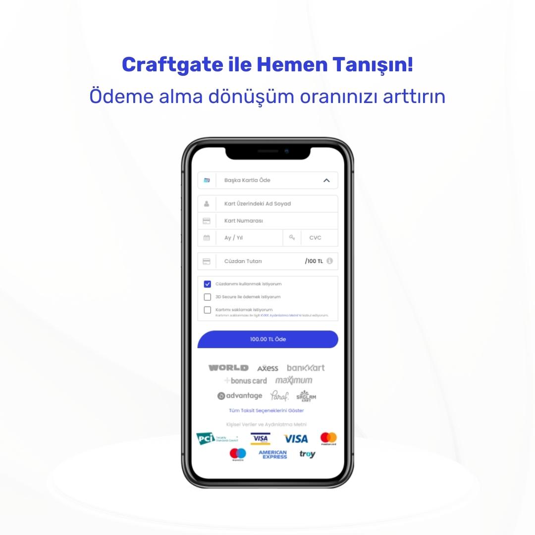 craftgateio's tweet photo. Craftgate Ödeme Formu ve Ortak Ödeme Sayfası ile hızlı, kolay ve yalın bir ödeme sayfasına sahip olursunuz.
#Craftgate Ödeme Formu ve Ortak Ödeme Sayfası ile #validasyon, #taksit, #bin sorgulama gibi birçok özelliğe, kolay bir entegrasyonla anında sahip olabilirsiniz. https://t.co/D2sbjtwDae