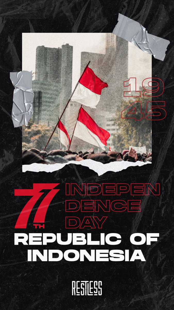 restless_yk's tweet photo. Diversity makes us stronger. Best wishes on this momentous occasion of Indonesia Independence Day.
DIRGAHAYU INDONESIAKU! 🇮🇩

#HUT77RI #indonesia #independenceday https://t.co/yTJVwtrWP4