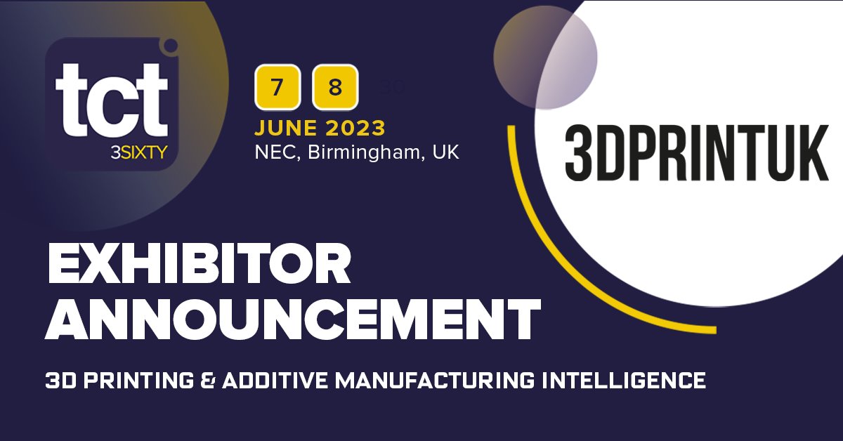 📢 <a href="/3DPRINTUK/">3DPRINTUK</a> will once again be exhibiting at #TCT3Sixty when we return to <a href="/thenec/">The NEC</a> in June 2023! Focused on low volume batch production, 3DPRINTUK bridges the gap between additive manufacture &amp; injection moulding for plastic parts. 

Join them ➡️ mytct.co/social