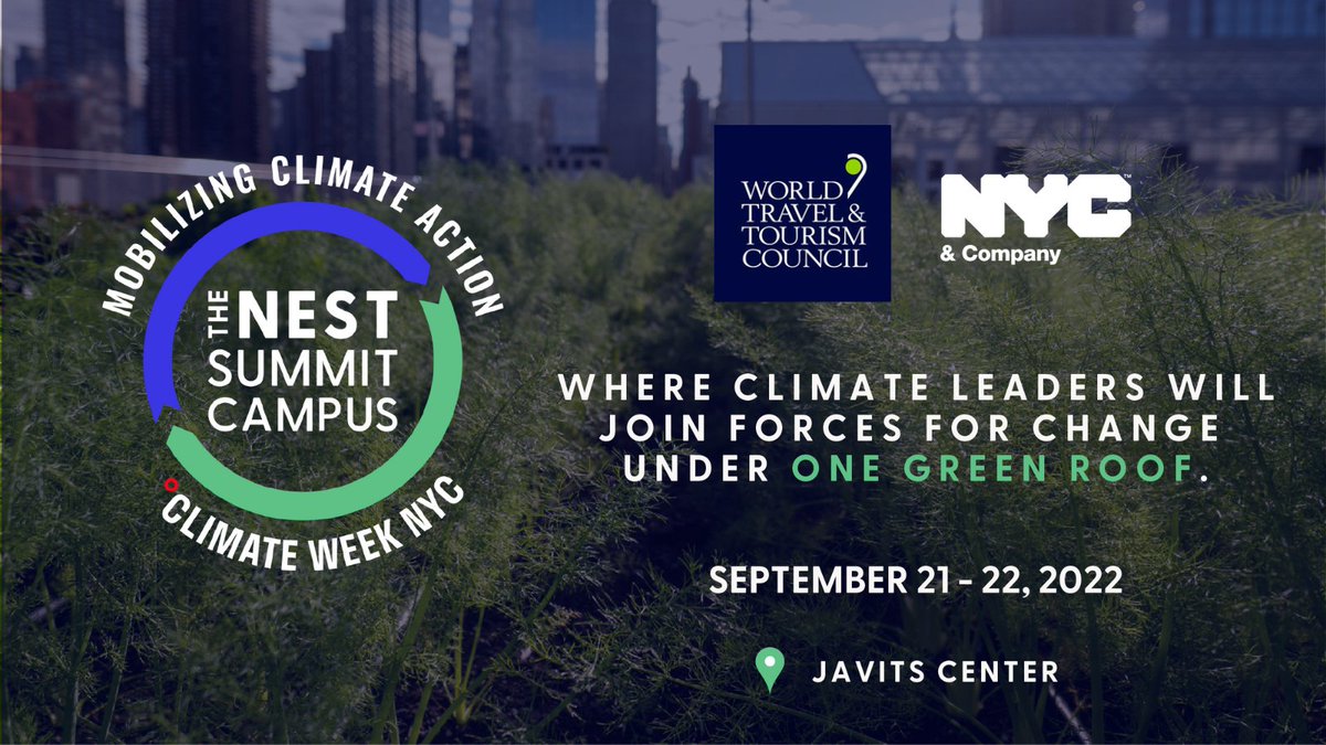 WTTC's tweet photo. Real change happens when we unite together.
Meet WTTC at #TheNestSummitCampus for #ClimateWeekNYC on September 21 at 10am EST.
➡️ Register now to reserve your seat: https://t.co/LTurOnAw2k
@NestSummit #CommitToClimate #MeetUsOnTheGreenRoof https://t.co/6aEaXMmTkW