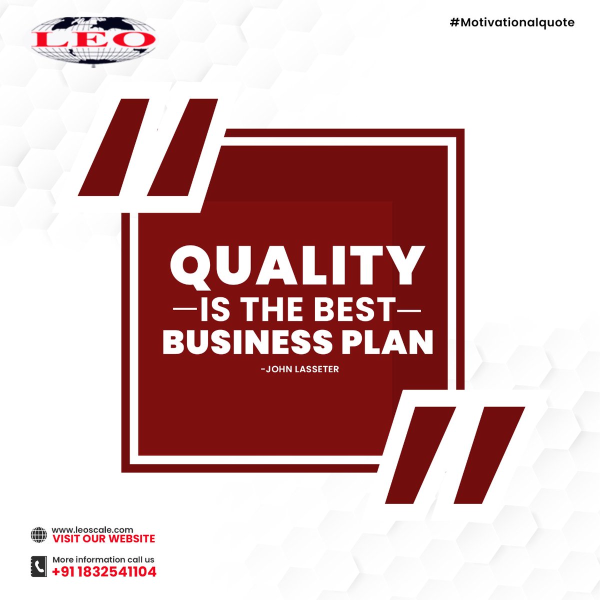 Growth of any business is inevitable with elite quality products &amp; services. 

#LeotronicScales focuses highly on delivering high-quality products &amp; customer service.

Learn more about our products &amp; services leoscale.com

#Weighingmachine #truckscales #qualityproducts