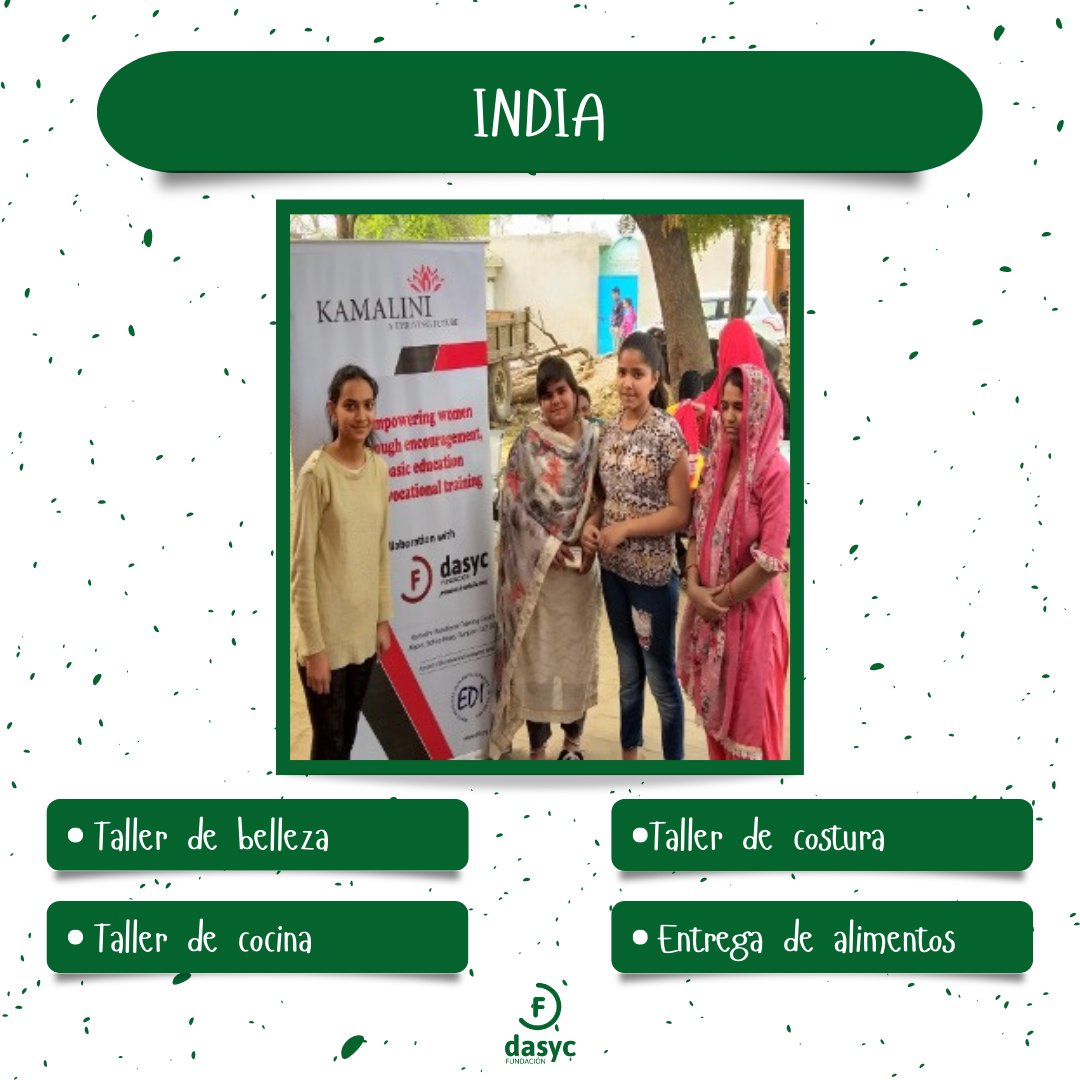 dasyc's tweet photo. #Cooperación #Desarrollo #Internacional #Ayuda #Humanitaria #Viasdedesarrollo #India #belleza #cocina #costura #alimentos #mujer https://t.co/kQwRS6H9az
