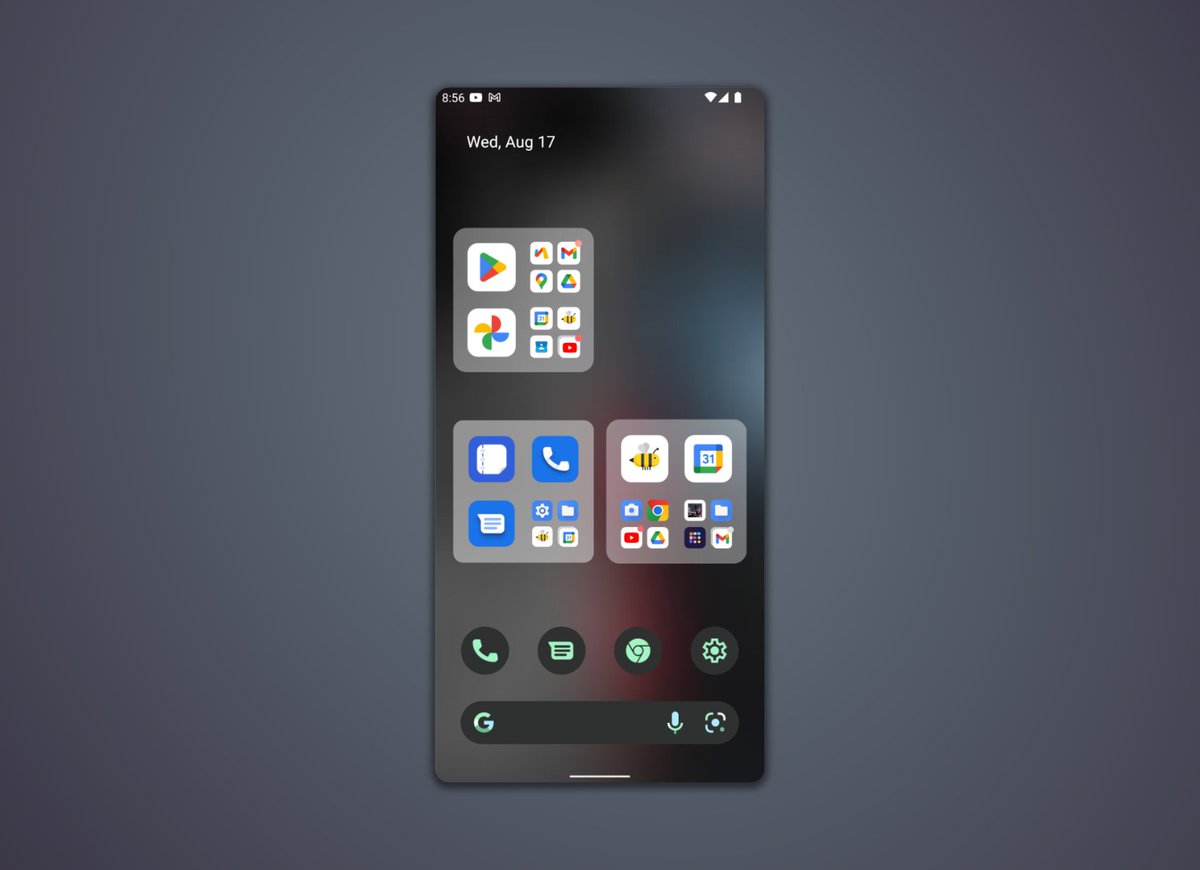 folderwidget's tweet photo. 2x(1+4) , 3+4,  2+4+4 struct for Folder Widget 

#FolderWidget #Android13 https://t.co/RDFFrByx0s