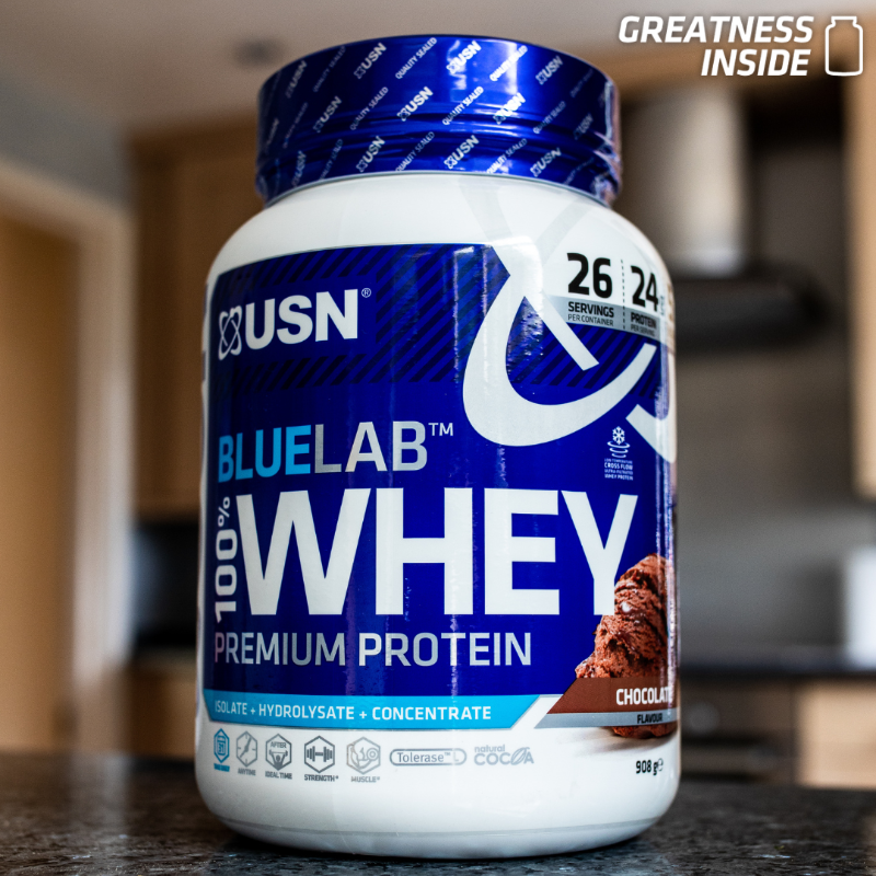 USN BlueLab Whey contains up to 25g of high-quality whey protein per scoop for optimal muscle growth and support! In a range of delightful flavours, Blue Lab Whey is the ideal supplement for any time of day, including post-workout.